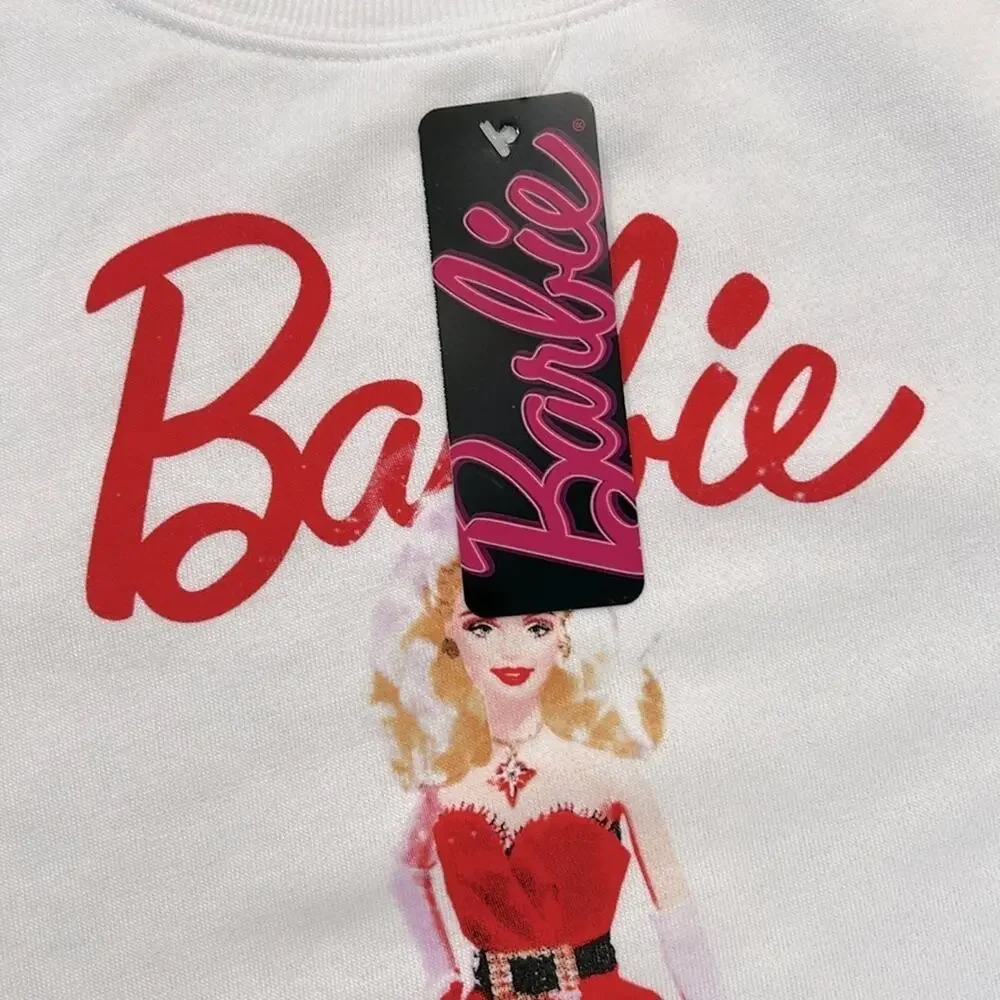 Barbie Sweatshirt Junior Girl Size L NWT